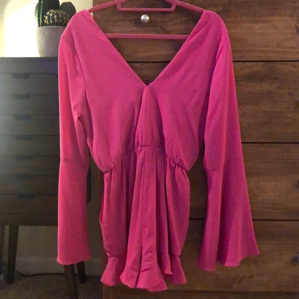 Bell Sleeve Ruffle Romper - Picture 3 of 3